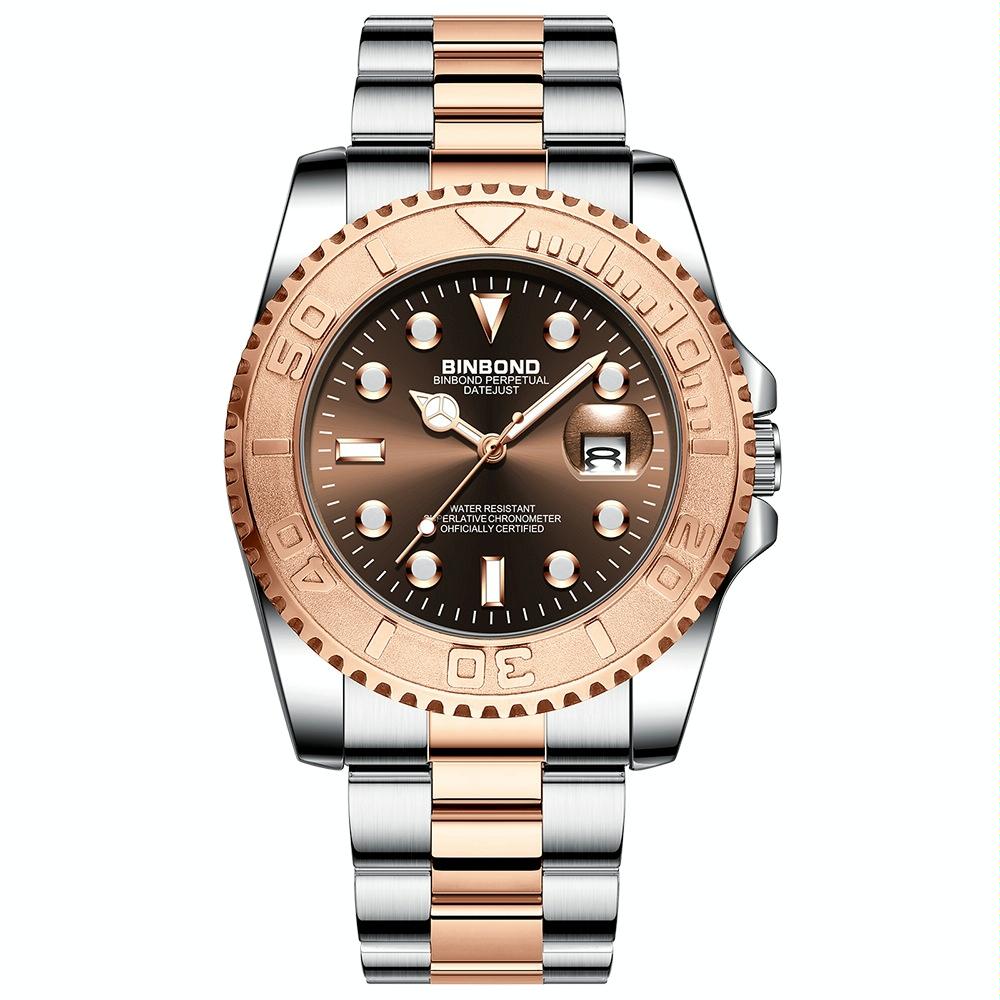 Veile Studios Rose Gold Luminous Quartz Sports Watch 30 Metres Waterproof