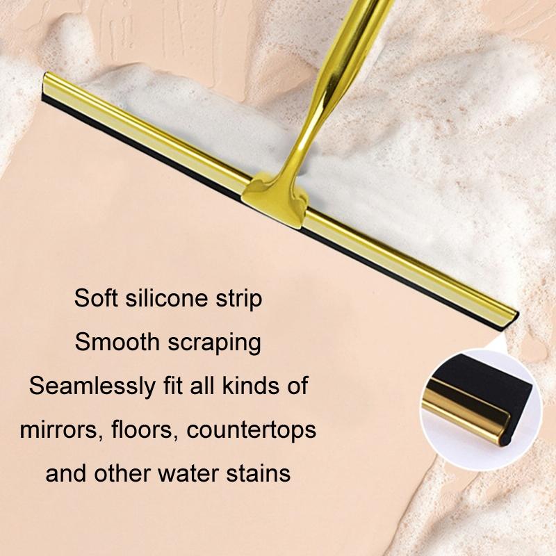 Stainless Steel Window Wiper With Circular Hook For Household Use