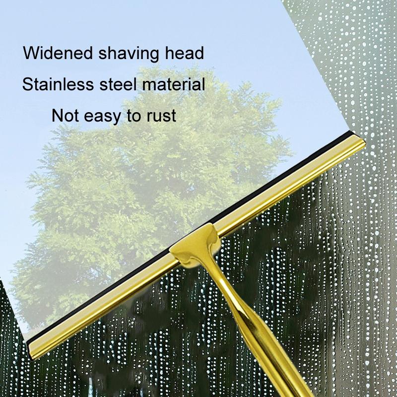 Stainless Steel Window Wiper With Circular Hook For Household Use