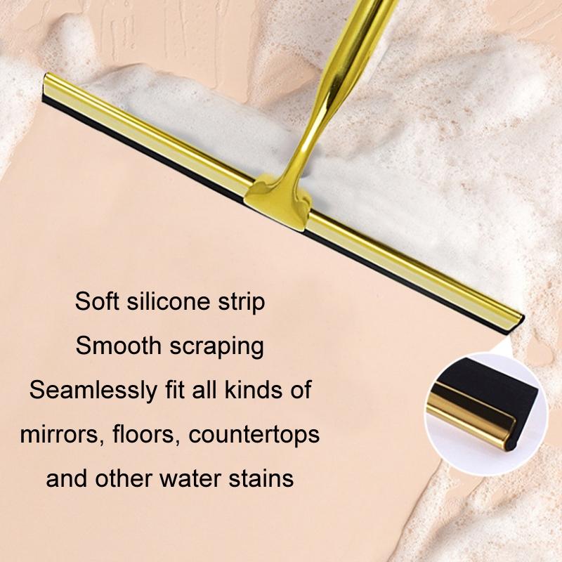 Stainless Steel Window Wiper With Square Hook For Household Cleaning Tasks