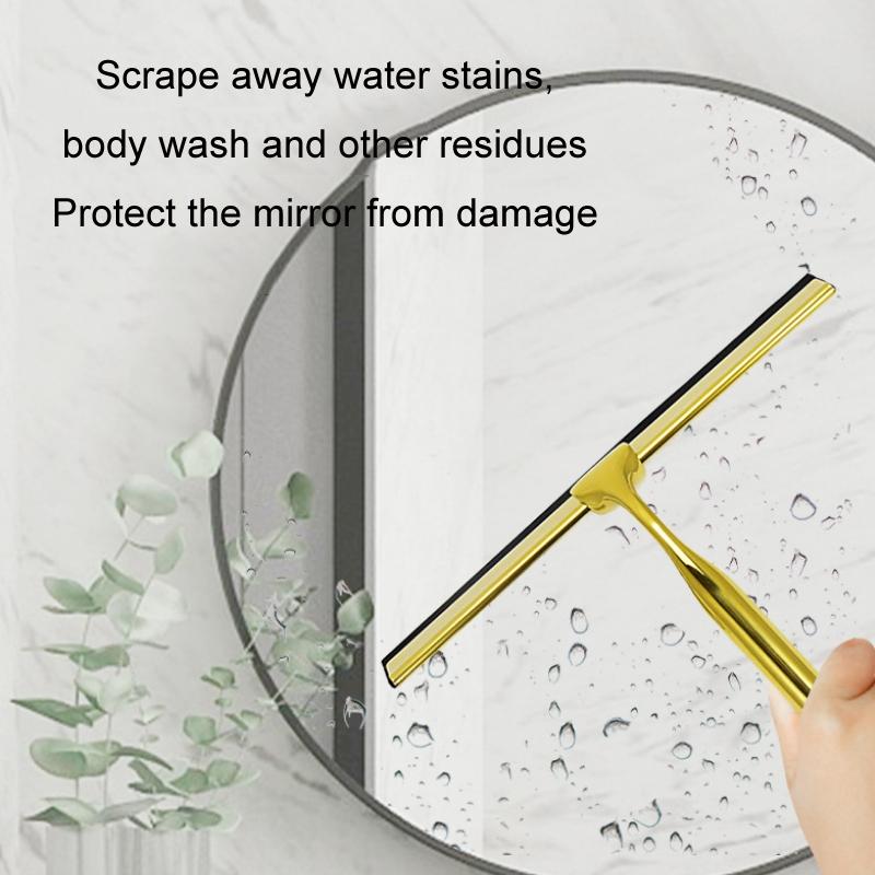 Stainless Steel Window Wiper With Square Hook For Household Cleaning Tasks