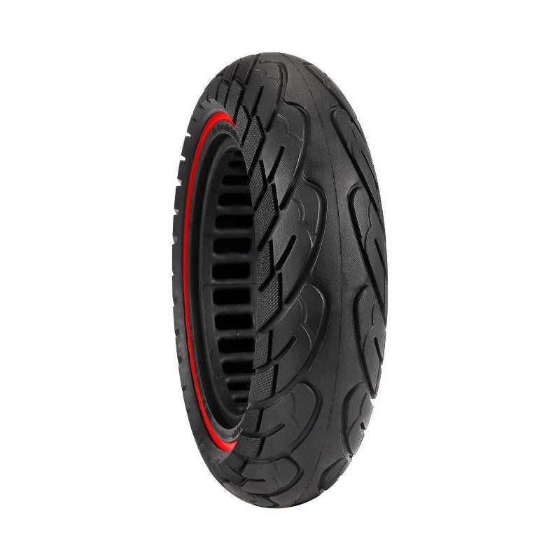 Ninebot Max G30 Solid Rubber Scooter Tire 10 Inch By 2.5 Red Line