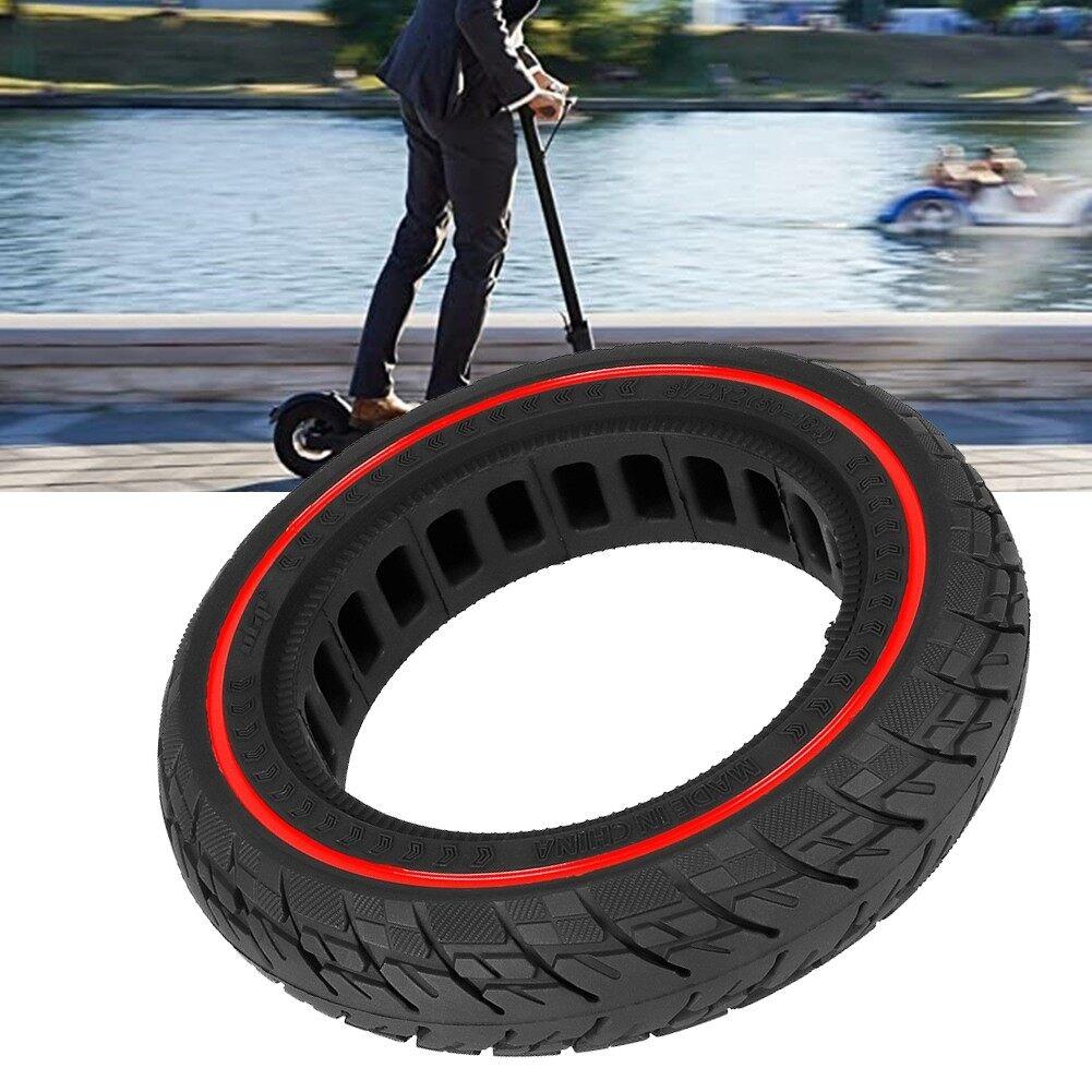 Ninebot Max G30 Solid Rubber Scooter Tire 10 Inch By 2.5 Red Line