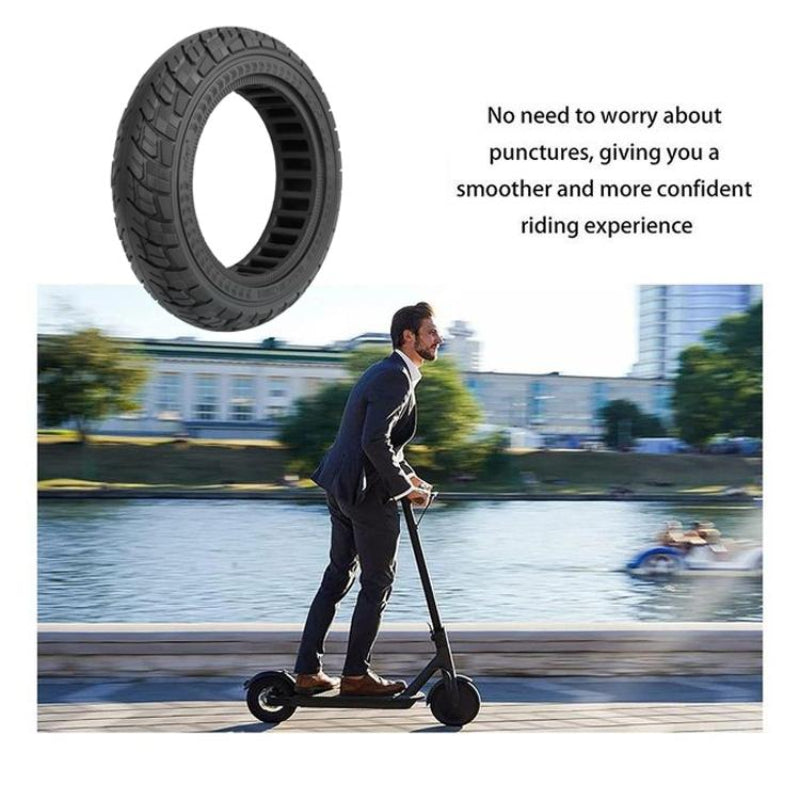Ninebot Max G30 Scooter Tire 10X2.5 Inch Solid Rubber Black For Durable Ride