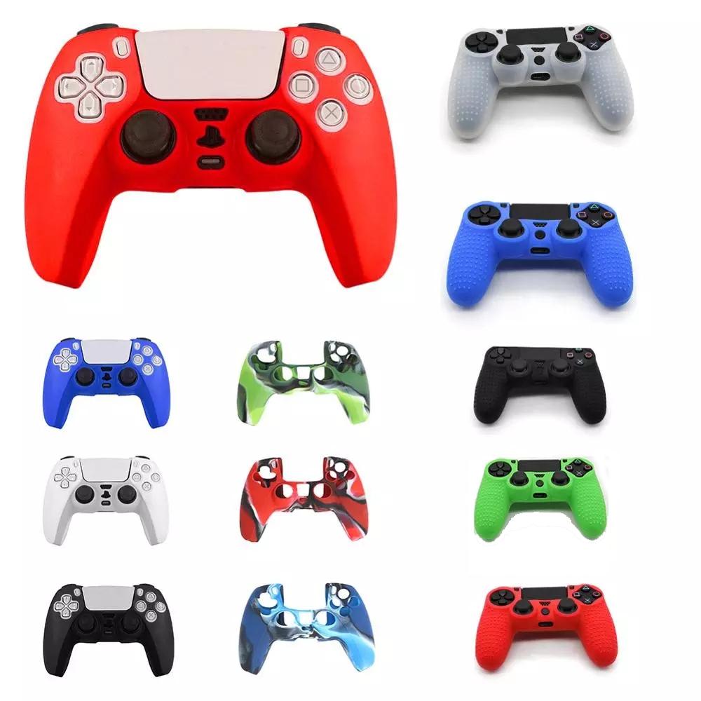 Blue Silicone Protective Cover For Playstation Five Controller Video Game Accessory