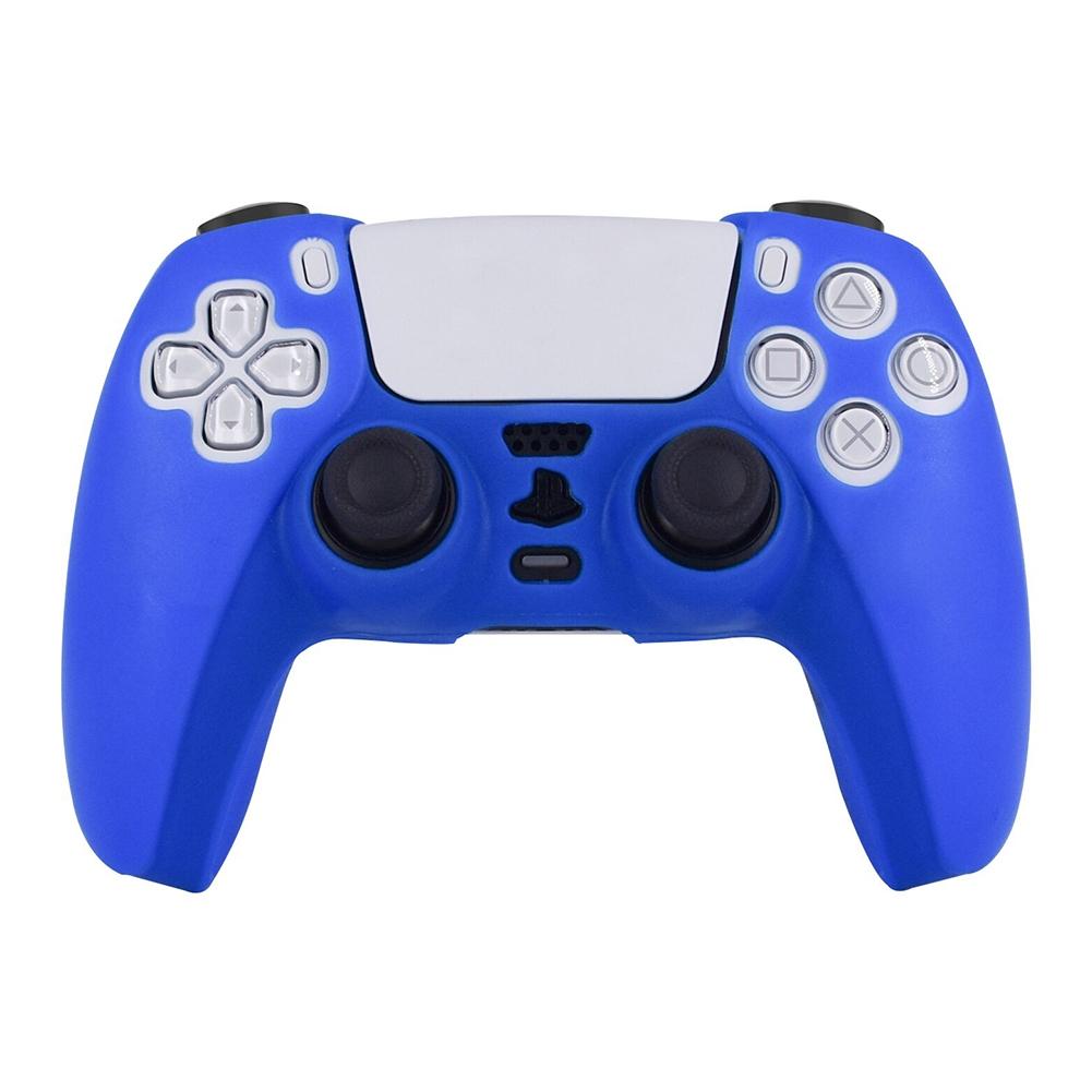 Blue Silicone Protective Cover For Playstation Five Controller Video Game Accessory
