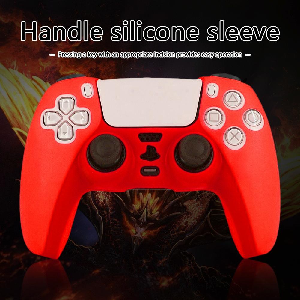 Black Silicone Protective Cover For Ps5 Controller