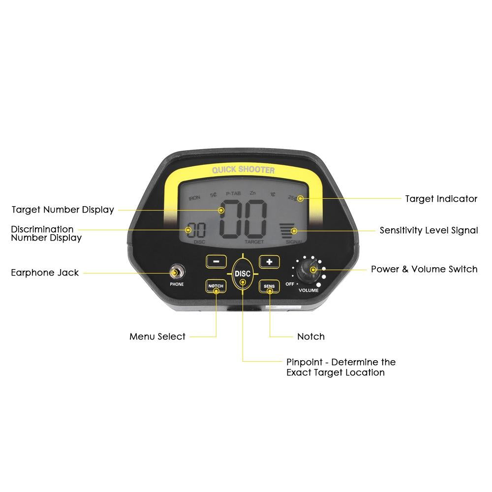 3.1 Inch Lcd Underground Metal Detector For Accurate Detection And Identification