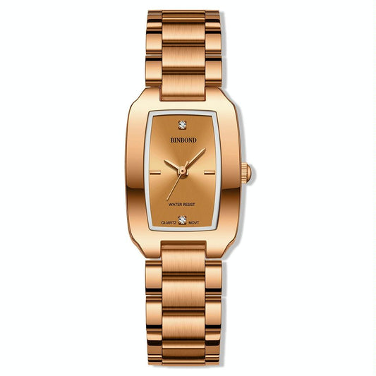 Veile Studios Waterproof Square Metal Quartz Watch With 30 Metre Resistance