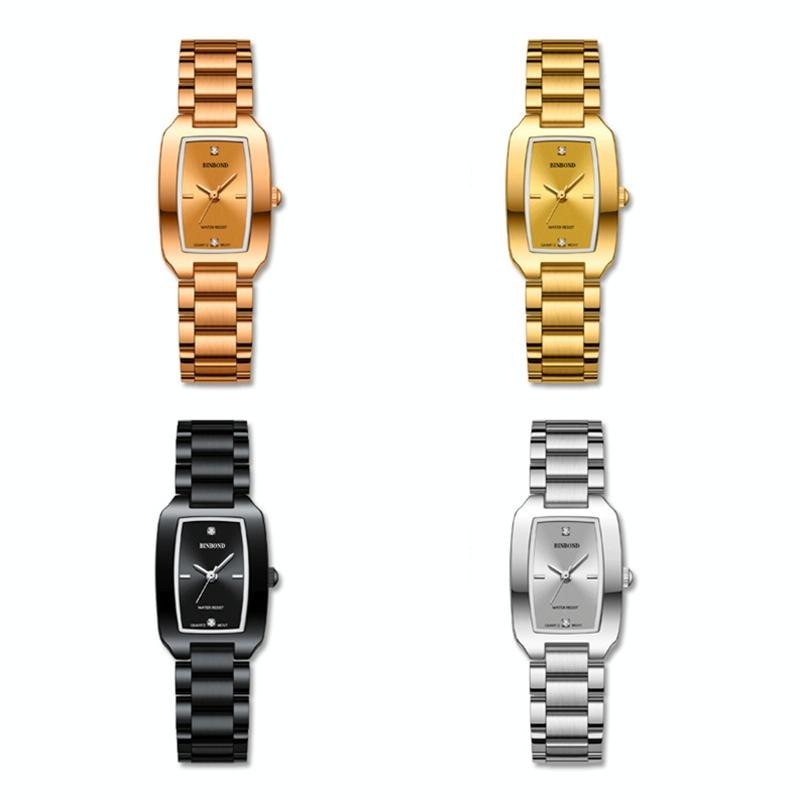 Veile Studios Waterproof Square Metal Quartz Watch With 30 Metre Resistance