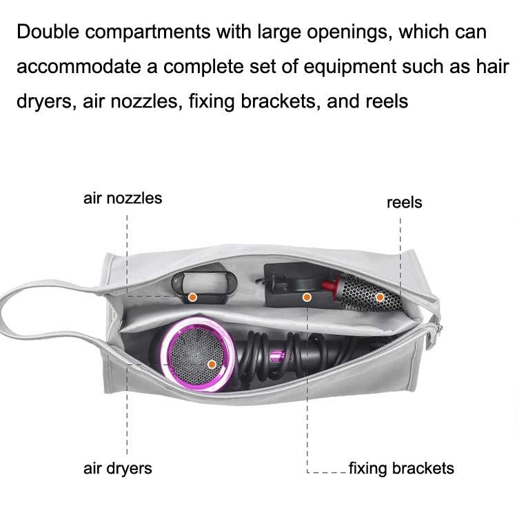 Black Hair Dryer Storage Package With Protective Cover And Roll