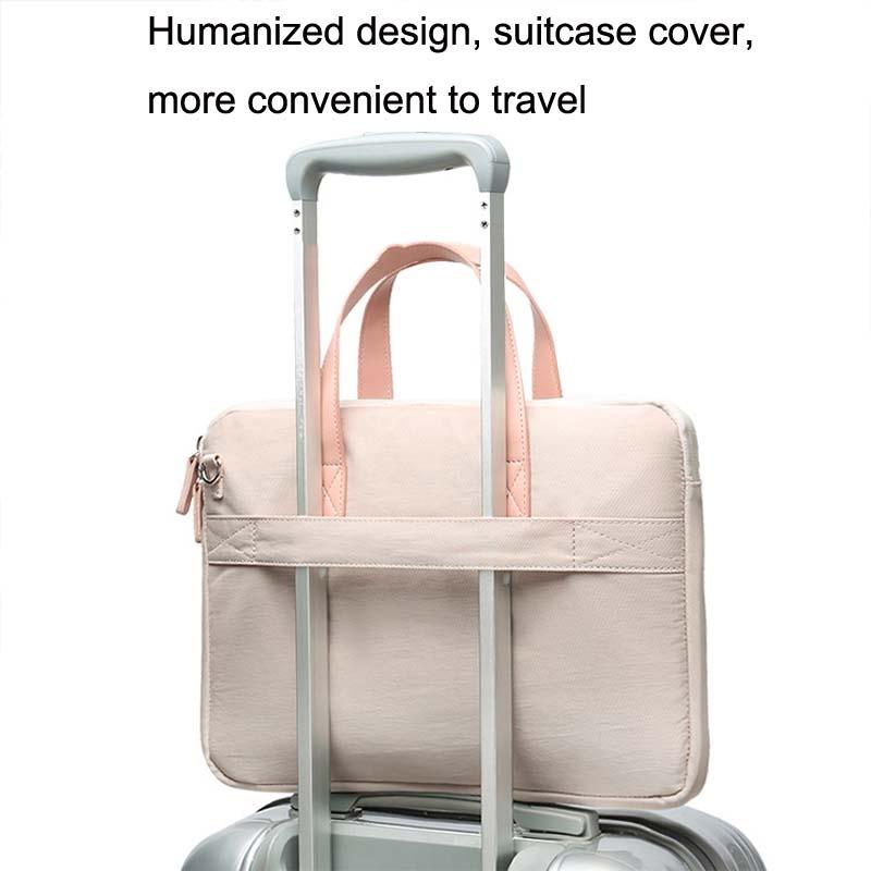 Ultra Thin Macbook Laptop Bag Khaki For Thirteen Point Three To Fourteen Inches