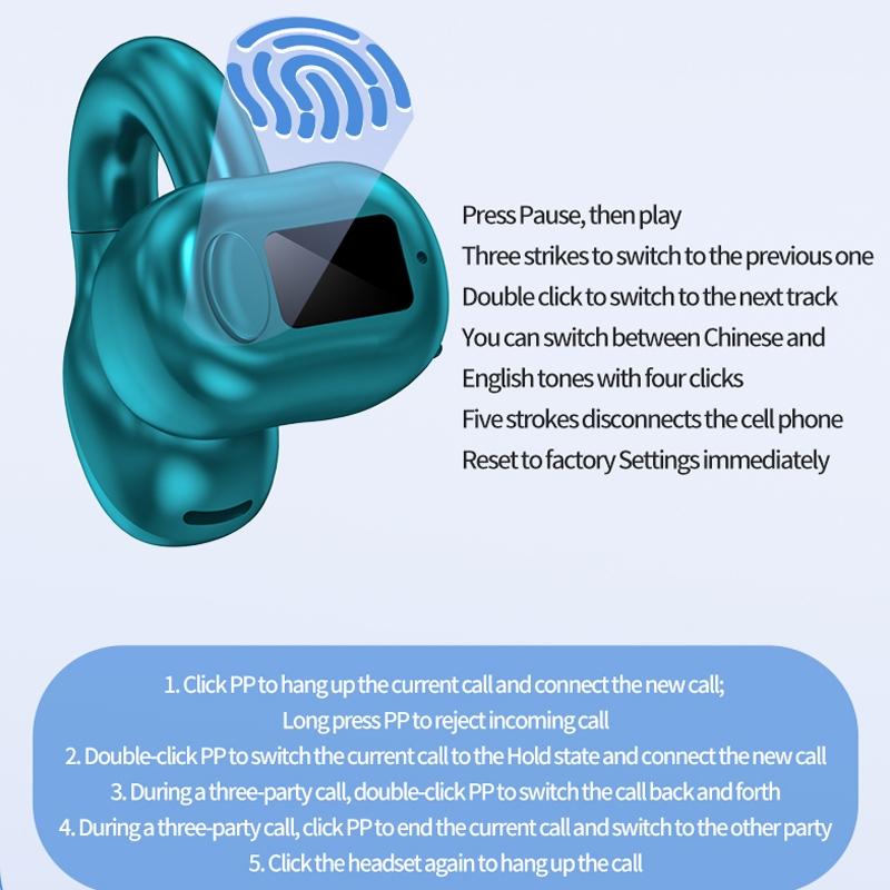 Waterproof Bluetooth Earphones With Clip M10 Secure Fit And Clear Sound Quality