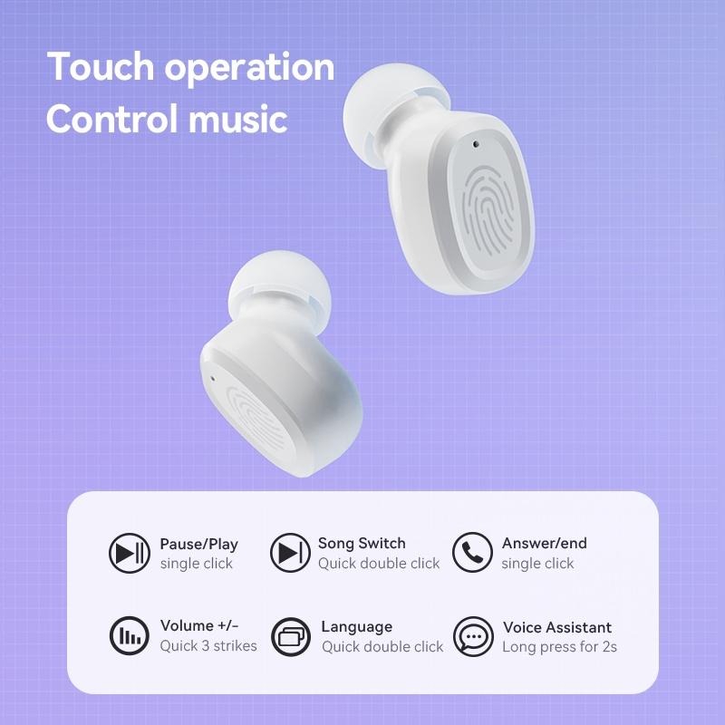Black Wireless Earphones With Charging Case Compact Design And Bluetooth Connectivity