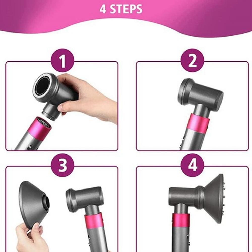 For Dyson Airwrap Diffuser Nozzle With Adapter Replacement Accessory