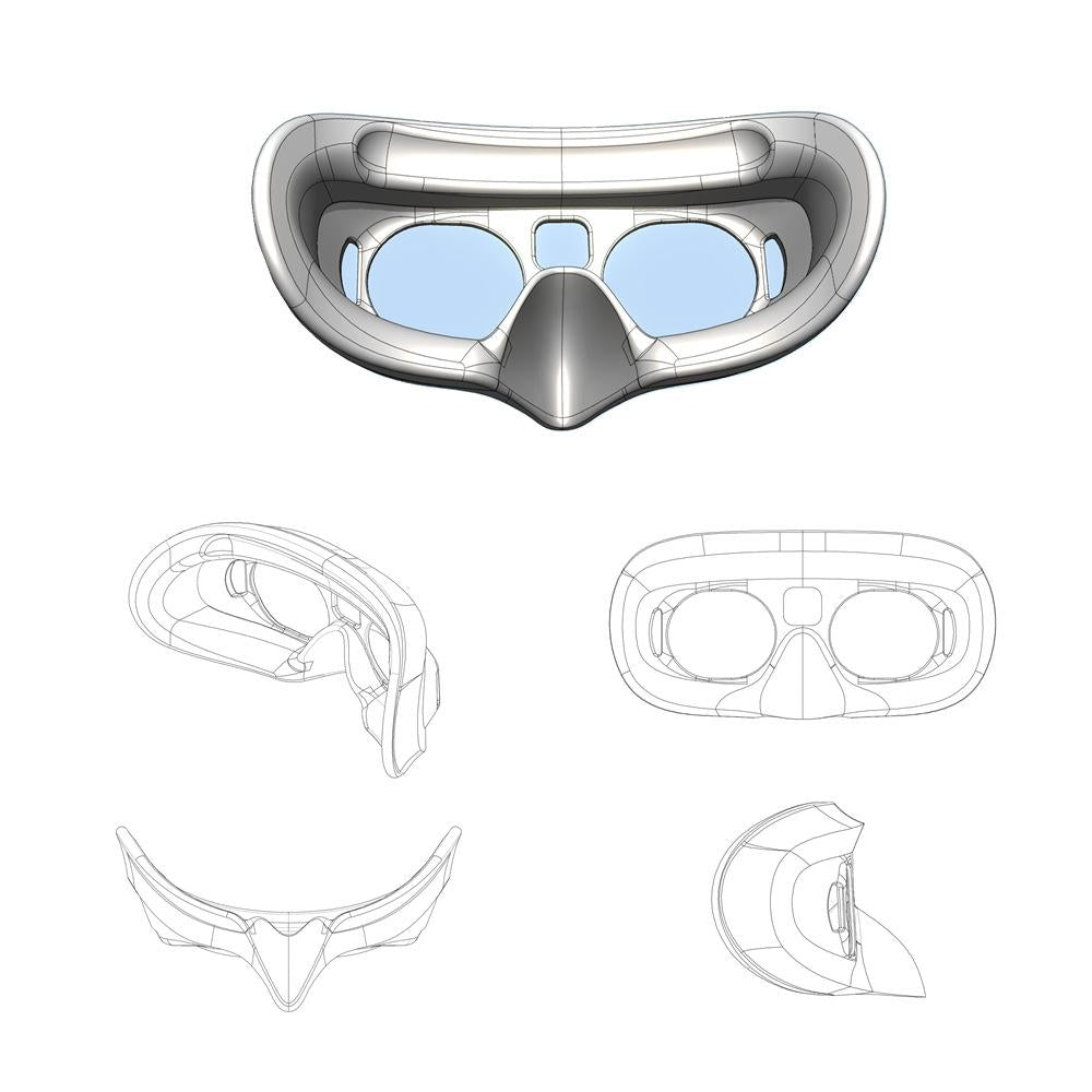 Comfort Foam Eye Pad For Dji Goggles 2 Anti Light Leakage Design