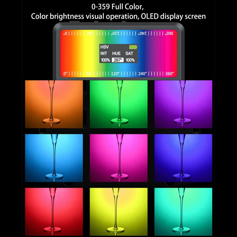 5 Watt Mobile Phone Fill Light With Screen For Live Broadcast And Pocket Use