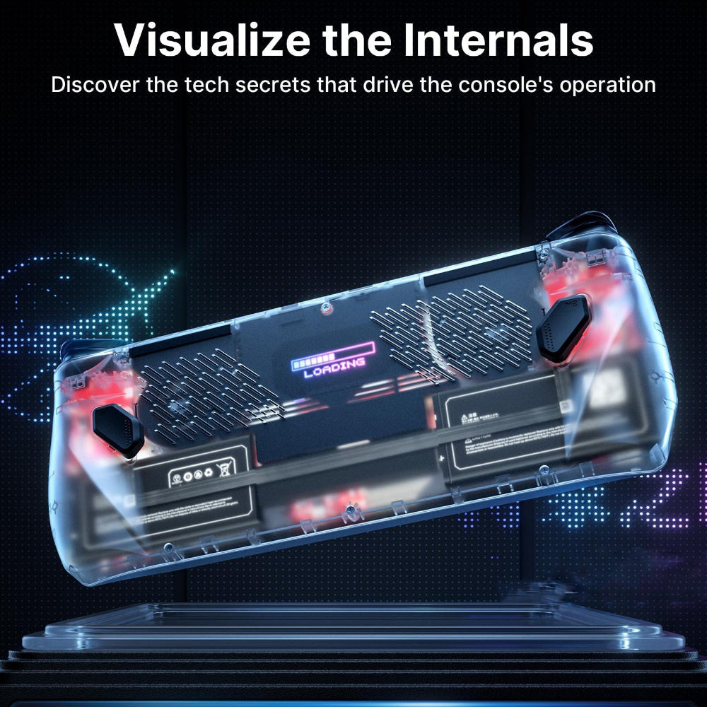 Rgb Transparent Back Plate For Asus Rog Ally Console With Tool Video Game Accessory