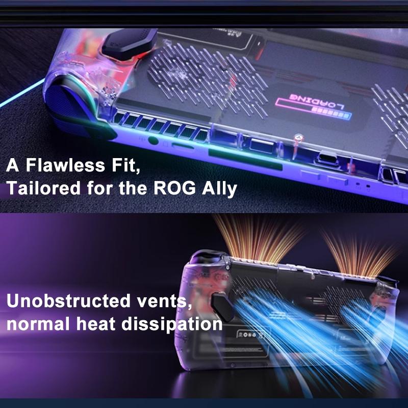 Rgb Transparent Back Plate For Asus Rog Ally Console With Tool Video Game Accessory