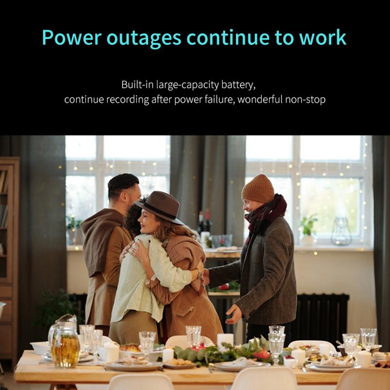 Wireless Dual Lens 4K Camera With Remote Monitoring And Hotspot Connection
