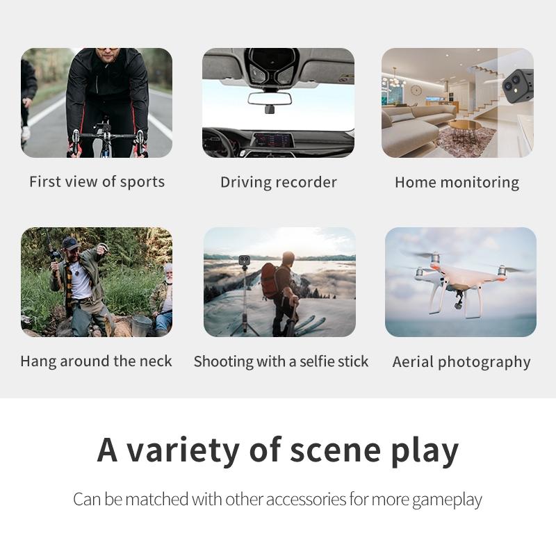 Wireless Dual Lens 4K Camera With Remote Monitoring And Hotspot Connection