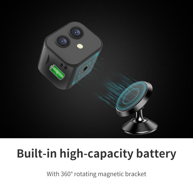Wireless Dual Lens 4K Camera With Remote Monitoring And Hotspot Connection