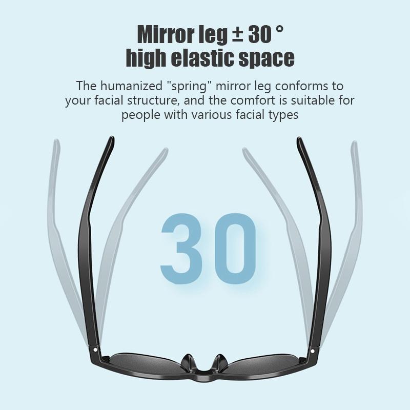 Bluetooth 5.3 Smart Sunglasses With Wireless Headset And Anti Glare Protection