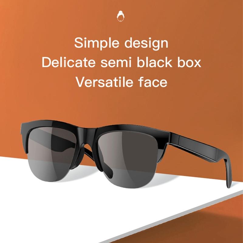 Bluetooth 5.3 Smart Sunglasses With Wireless Headset And Anti Glare Lenses
