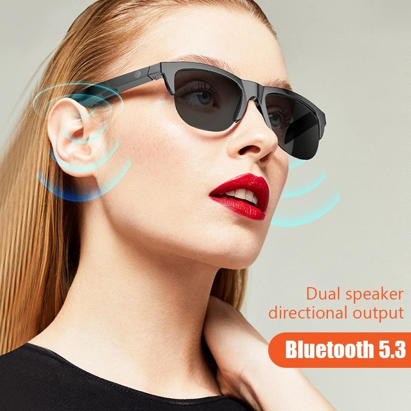 Bluetooth 5.3 Smart Sunglasses With Wireless Headset And Anti Glare Lenses