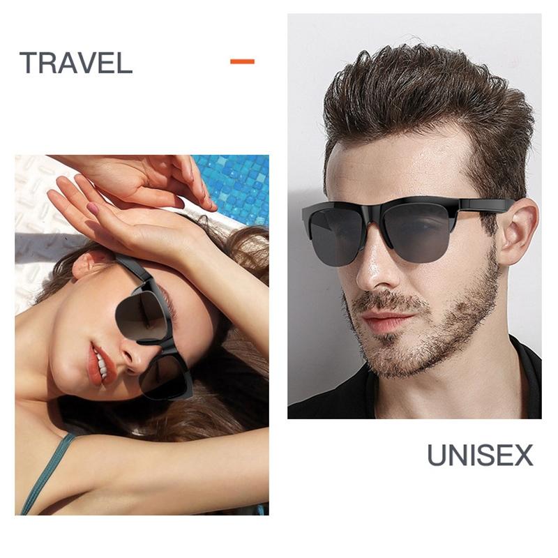 Bluetooth 5.3 Smart Sunglasses With Wireless Headset And Anti Glare Lenses