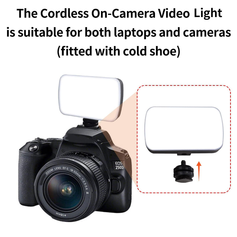 Rechargeable Video Conference Lighting With Three Colour Temperature Dimming