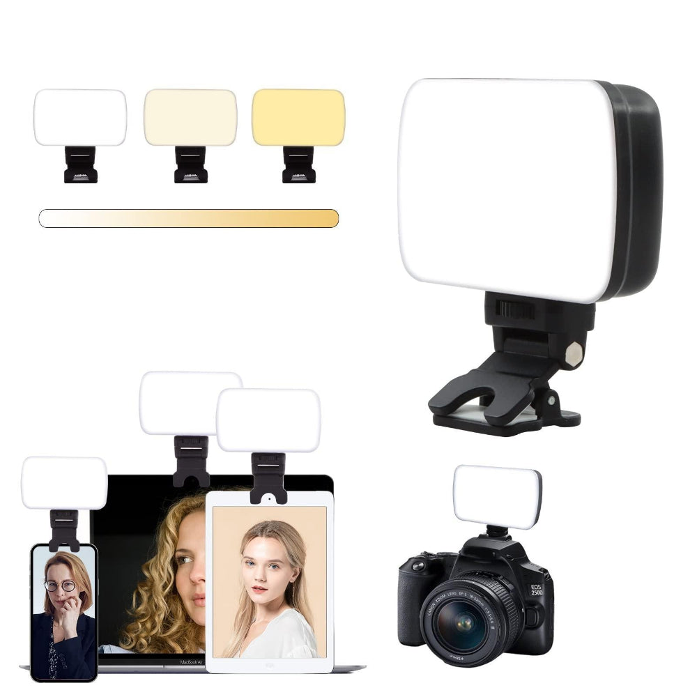 Rechargeable Video Conference Lighting With Three Colour Temperature Dimming