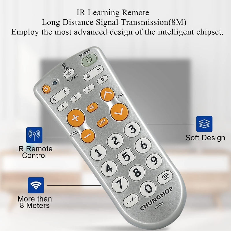 Universal Infrared Television Remote Control With Learning Function