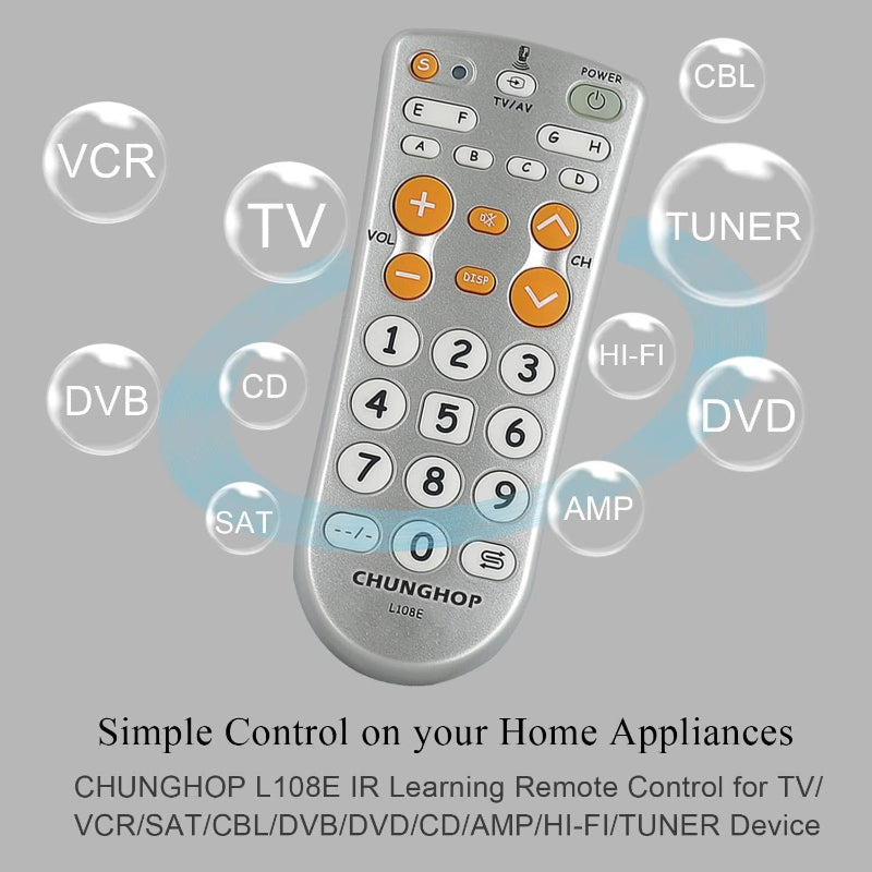 Universal Infrared Television Remote Control With Learning Function