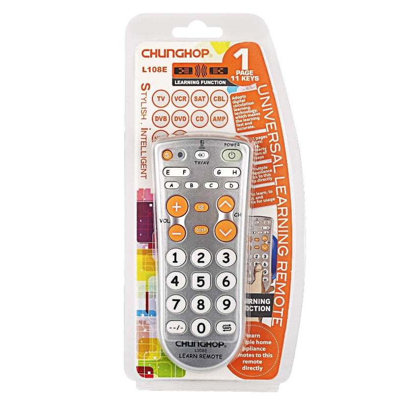 Universal Infrared Television Remote Control With Learning Function