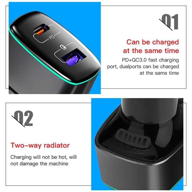 100W 2 In Car Charger For Dji Mavic 3 Mini