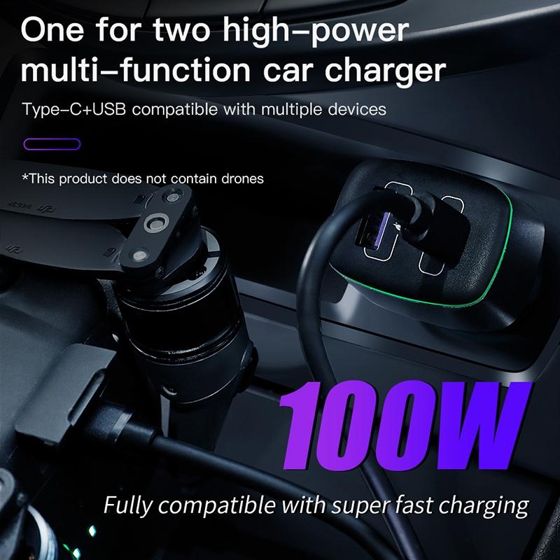 100W 2 In Car Charger For Dji Mavic 3 Mini