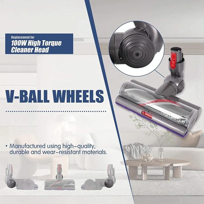Powerful 100 Watt Suction Head For Dyson V10 And V11 With Ball Wheels