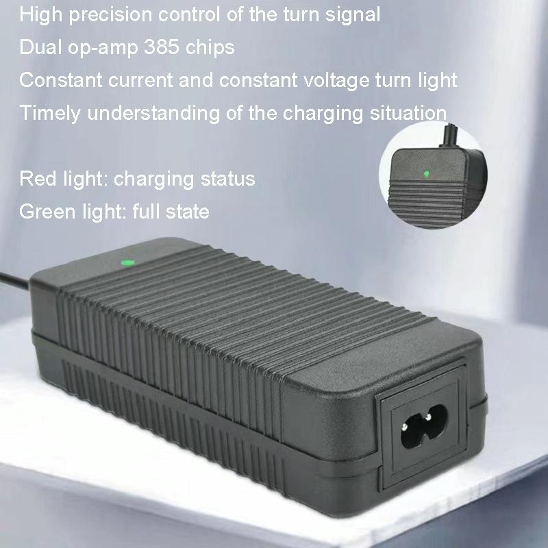 Smart Charger For Electric Scooters With 36V Lithium Battery And 42V 2A Output