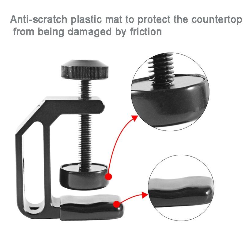 Universal Aluminium Alloy C Clamp For Table And Desk Mounting