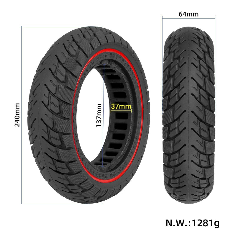10 Inch Electric Scooter Non Slip Solid Tyre For Off Road Use