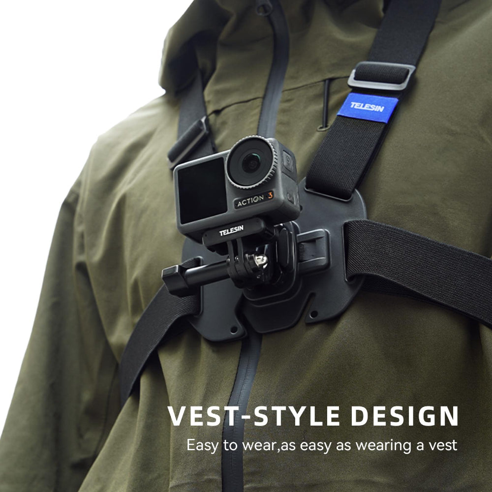 Action Camera Chest Strap Mount Belt For Enhanced Stability And Comfort