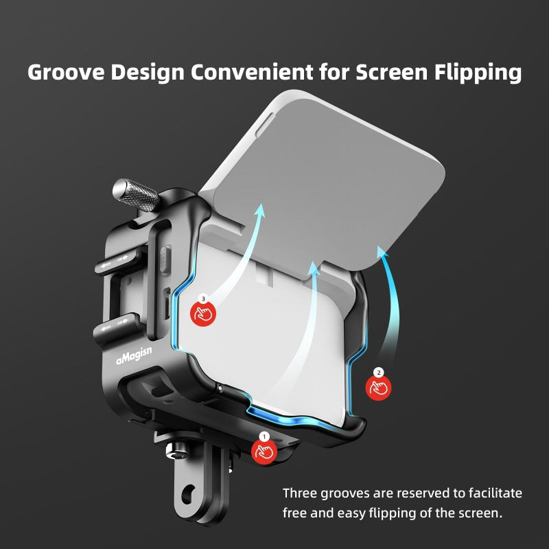Amagisn Metal Rabbit Cage Protection For Insta360 Go Bezel Accessories
