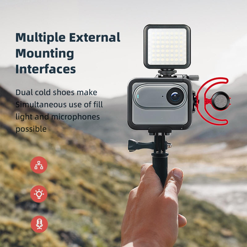 Amagisn Metal Rabbit Cage Protection For Insta360 Go Bezel Accessories