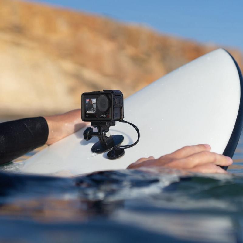 Surfing Tether Kit For Dji Action Camera With Strong Adhesive Base