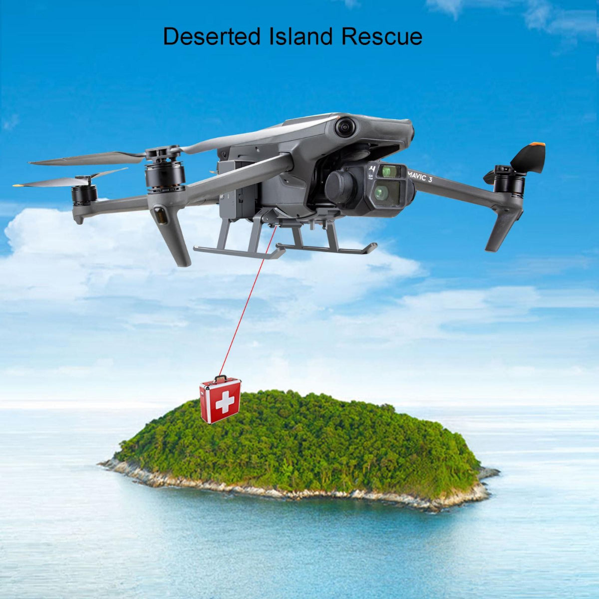 Robotic Arm Aerial Thrower For Dji Mavic 3 Series Remote Payload Delivery System