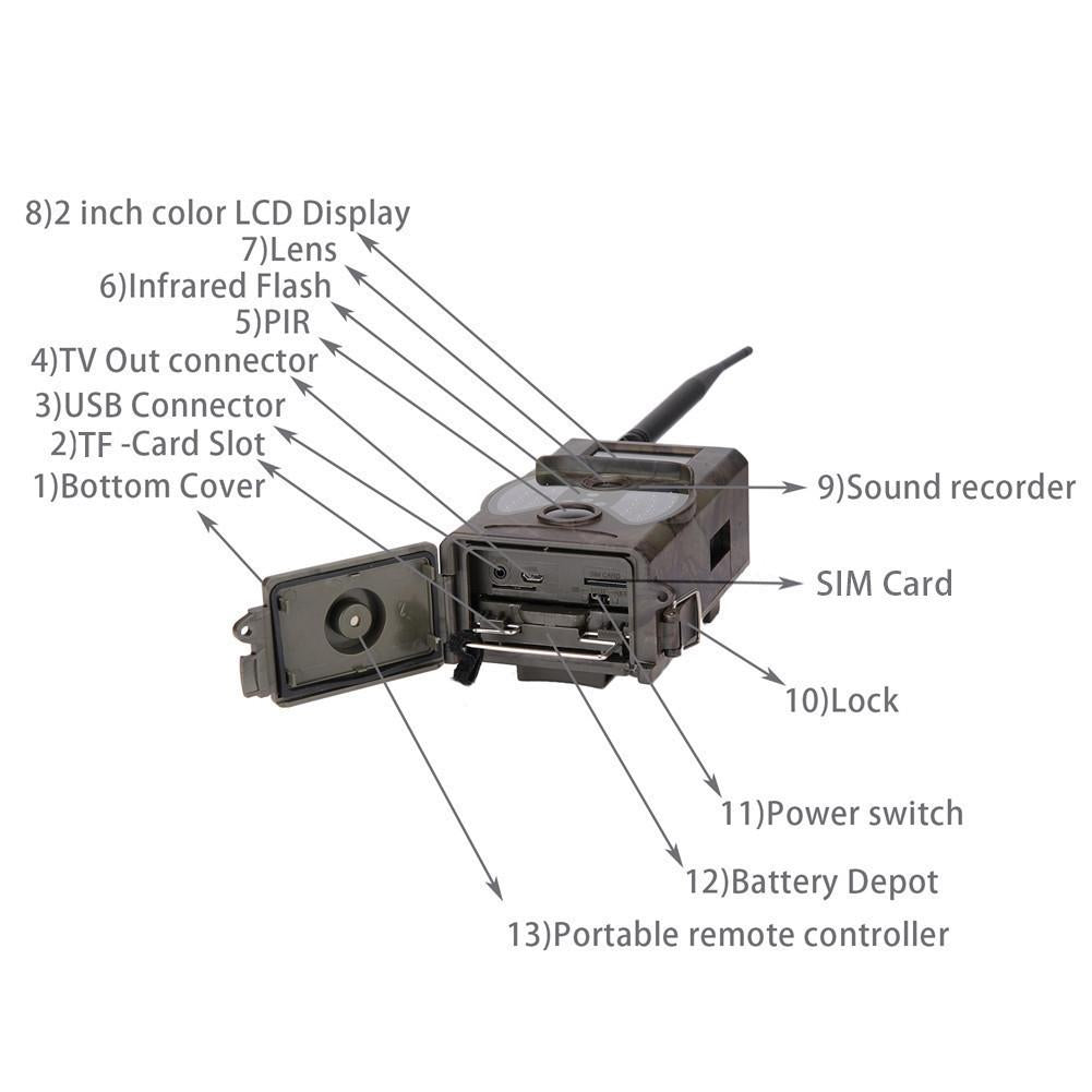 20 Megapixel 1080P Night Vision Infrared Wildlife Hunting Camera