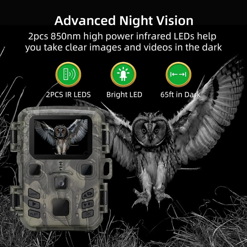 20 Megapixel Trail Camera With Night Vision And Wildlife Scouting Features
