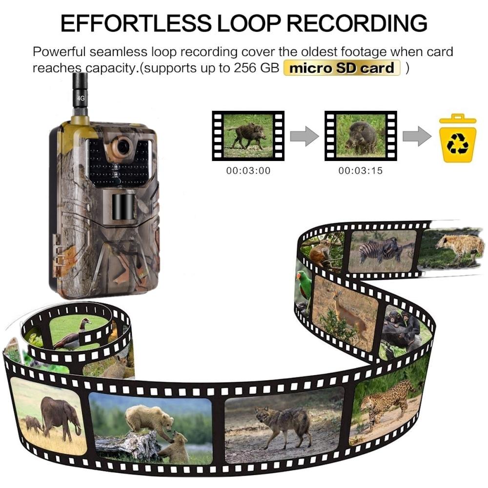 36 Megapixel 4K 4G Hunting Camera With App Control For Remote Viewing