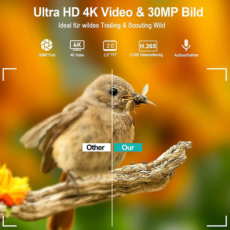 36 Megapixel 4K 4G Hunting Camera With App Control For Remote Viewing